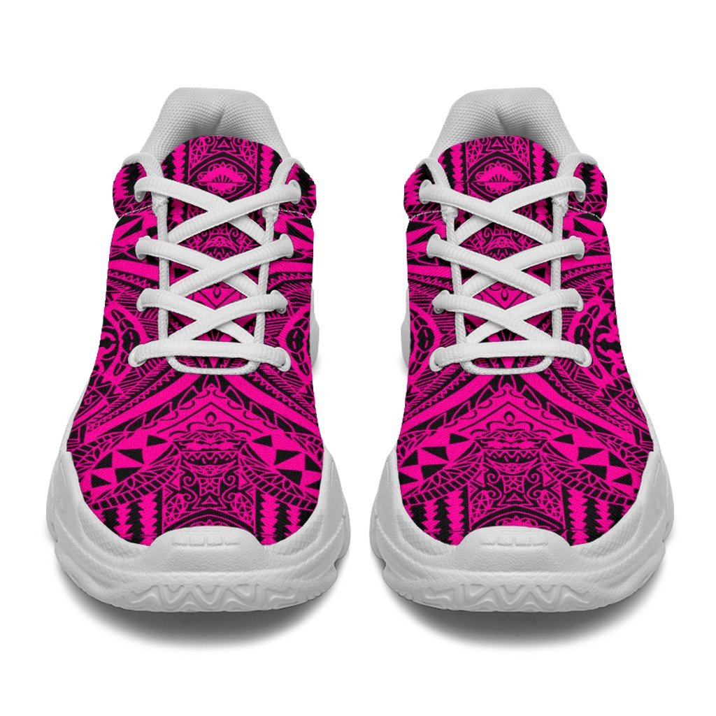 Polynesian Symmetry Pink Chunky Sneakers - Polynesian Pride