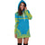 Tuvalu Women's Hoodie Dress - Polynesian Flag Chief - Polynesian Pride