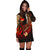 Hawaii Polynesian Hoodie Dress - Plumeria Flowers And Waves - Polynesian Pride