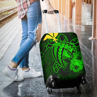 Hawaii Hibiscus Luggage Cover - Harold Turtle - Green - Polynesian Pride