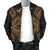 American Samoa Polynesian Men's Bomber Jacket Map Gold - Polynesian Pride