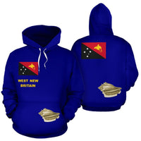 West New Britain Papua New Guinea Hoodie West New Britain Flag Unisex Blue - Polynesian Pride
