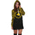 Papua New Guinea 1 Women Hoodie Dress - Papua New Guinea 1 Coat Of Arms Polynesian Gold Black - Polynesian Pride