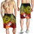 American Samoa Polynesian Custom Personalised Men's Shorts - Humpback Whale with Tropical Flowers - Polynesian Pride