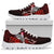 American Samoa Polynesian Custom Personalised Sneakers - Coat Of Arm With Hibiscus - Polynesian Pride