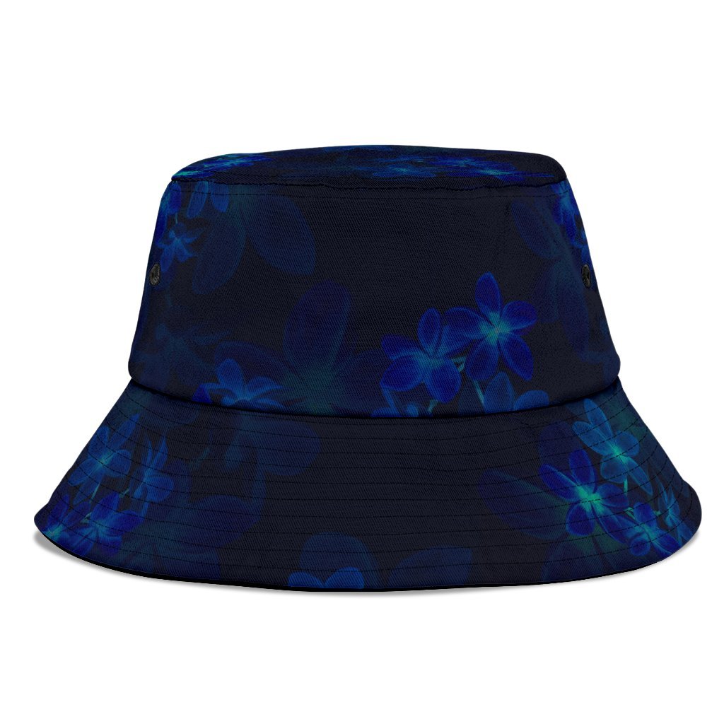 Tokelau Polynesian Bucket Hat - Blue Turtle Hibiscus - Polynesian Pride