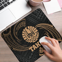 Tahiti Polynesian Mouse Pad - Gold Tribal Wave - Polynesian Pride