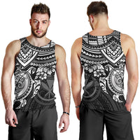 Polynesian Hawaii Men's Tank Top - White Turtle - Polynesian Pride