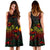 Kosrae Polynesian Midi Dress - Turtle Hibiscus Reggae - Polynesian Pride