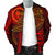 Chuuk Men's Bomber Jacket - Red Shark Polynesian Tattoo - Polynesian Pride