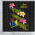 Cook Islands Polynesian Shower Curtain - Plumeria Tribal - Polynesian Pride