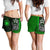 Samoa Polynesian Women's Shorts Green - Turtle With Hook Women Green - Polynesian Pride