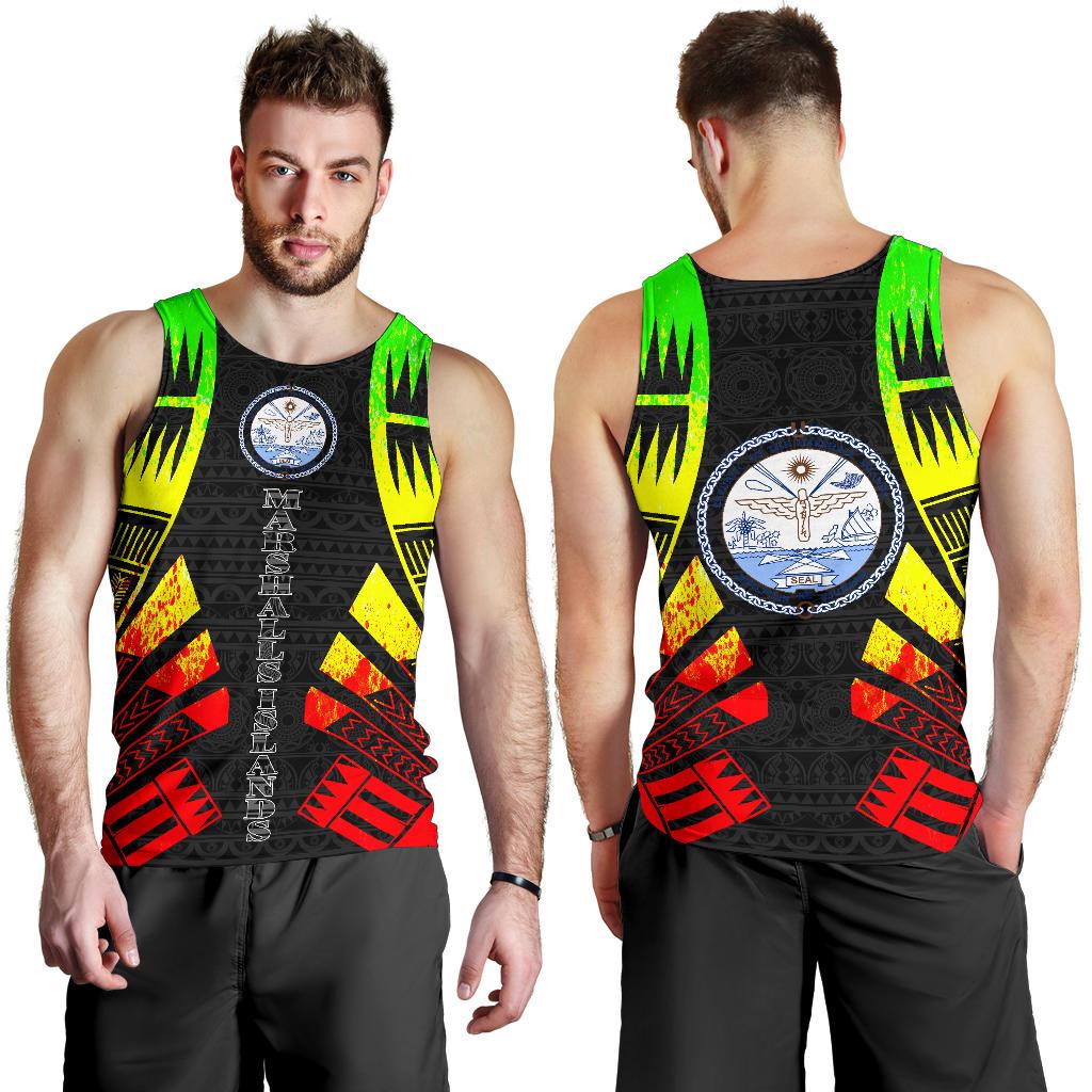 Marshall Islands Men Tank Top - Polynesian Tattoo Reggae - Polynesian Pride