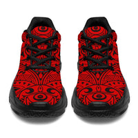 Polynesian Culture Red Chunky Sneakers - Polynesian Pride