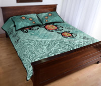 Hawaii Turtle Swimming Tribal Polynesian Quilt Bed Set - AH - Min Style - Polynesian Pride