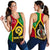 Polynesian Vanuatu Custom Personalised Women's Racerback Tank - Vanuatu Flag and Coat Of Arms - Polynesian Pride