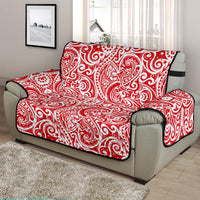Tonga Chair Sofa Protector - Red Color Patterns - Polynesian Pride