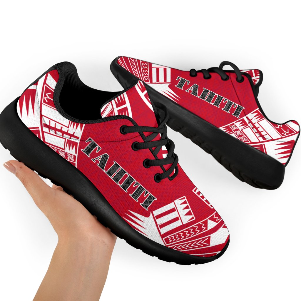 Tahiti Sport Sneakers - Polynesian Tattoo Flag - Polynesian Pride