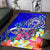 Samoa Area Rug - Turtle Plumeria (Blue) - Polynesian Pride