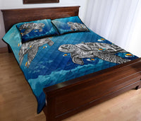 Hawaii Quilt Bed Set - Turtle And Humuhumunukunukuapua'a Quilt Bed Set - Polynesian Pride