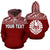 Tahiti Pollynesian ll Over Custom Hoodie Red Horizontal Unisex Red - Polynesian Pride