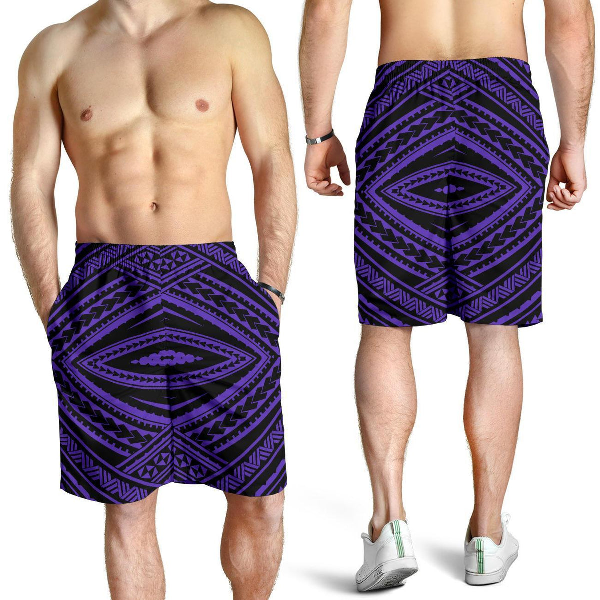Polynesian Tatau Violet Men's Short - Polynesian Pride