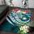 The Philippines Area Rug - Summer Plumeria (Turquoise) - Polynesian Pride