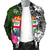 Fiji Men Bomber Jacket - Turtle Plumeria Banana Leaf - Polynesian Pride