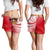 American Samoa Polynesian Women's Shorts - Bald Eagle (Red) - Polynesian Pride