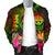 Federated States of Micronesia Polynesian Men's Bomber Jacket - Hibiscus and Banana Leaves - Polynesian Pride