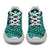 Kanaka White Chunky Sneakers Turquoise - Circle Style - Polynesian Pride