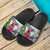 New Caledonia Slide Sandals - Turtle Plumeria Banana Leaf Crest - Polynesian Pride