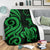 Cook Islands Premium Blanket - Green Tentacle Turtle - Polynesian Pride