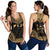 Fiji Women's Racerback Tank - Polynesian Chief Gold Version - Polynesian Pride