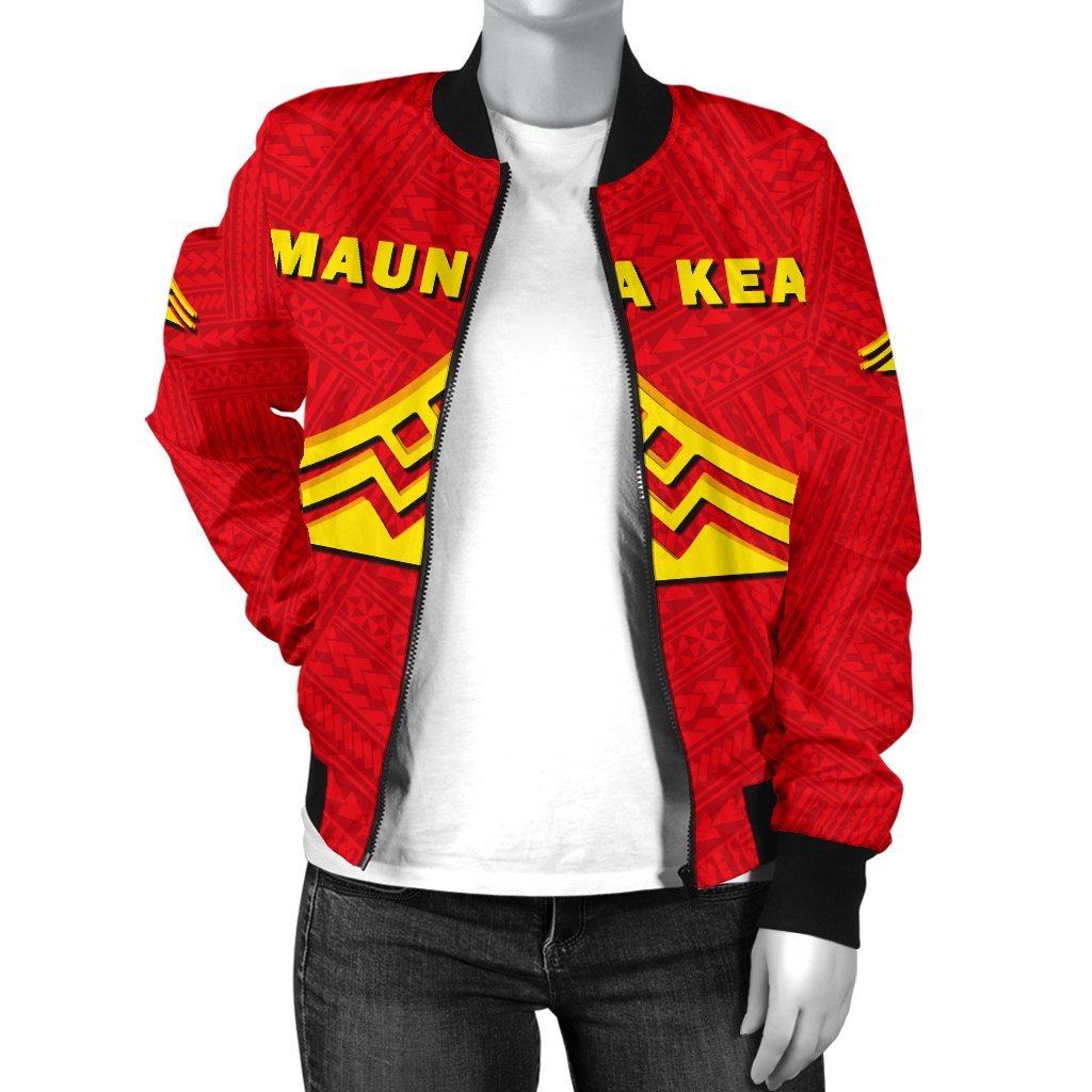 Hawaii Mauna Kea Polynesian Women's Bomber Jacket - Polynesian Pride