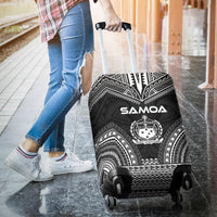 Samoa Polynesian Chief Luggage Cover - Black Version - Polynesian Pride
