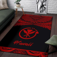 Hawaii Polynesian Area Rug - Hawaii Pride Red Version - Polynesian Pride