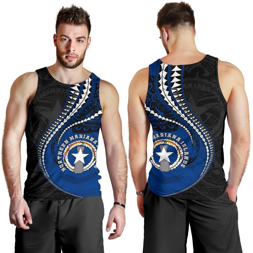 Northern Mariana Islands Men's Tank Top Kanaloa Tatau Gen MP - Polynesian Pride