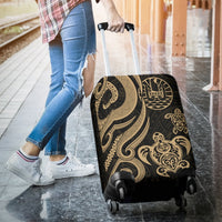 Tahiti Polynesian Luggage Covers - Gold Tentacle Turtle - Polynesian Pride