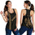 Hawaii Kakau Polynesian Turtle Map Women's Racerback Tank - Gold - Ohana Style Gold - Polynesian Pride