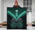 Maori Manaia New Zealand Premium Quilt Turquoise - Polynesian Pride