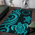 Cook Islands Area Rug - Turquoise Tentacle Turtle - Polynesian Pride