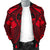 Guam Polynesian Men's Bomber Jacket - Red Guam Coat Of Arms Polynesian Tattoo - Polynesian Pride