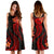 Tahiti Polynesian Midi Dress - Red Plumeria - Polynesian Pride