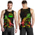 Vanuatu Polynesian Men Tank Top - Turtle With Blooming Hibiscus Reggae - Polynesian Pride