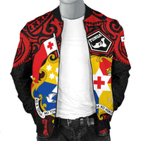 Tonga Men's Bomber Jacket - Tongan Pride - Polynesian Pride