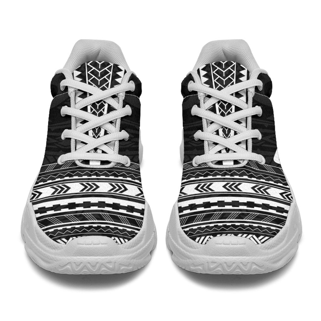 Samoa Chunky Sneakers - Polynesian Chief Black Version - Polynesian Pride
