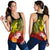 Vanuatu Women's Racerback Tanks - Humpback Whale with Tropical Flowers (Yellow) - Polynesian Pride