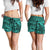 Polynesian Hawaiian Style Tribal Tattoo Turquoise Women's Short - Polynesian Pride