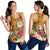 FSM Women's Racerback Tank - Turtle Plumeria (Gold) - Polynesian Pride